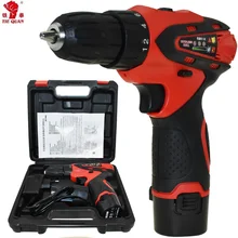 12v Electric Screwdriver Power Tools Cordless Drill Electric Drill Electric Mini Drill 2 Batteries Screwdriver Electric Drilling