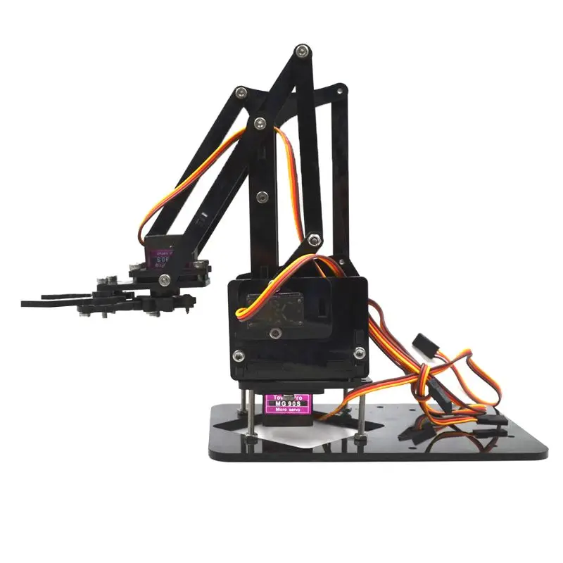 

DIY 4DOF Acrylic Robot Arm 4 Axis Rotating Mechanical Kit
