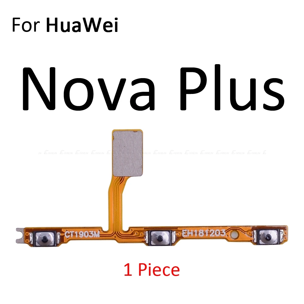 Гибкий кабель с кнопкой включения и выключения звука для HuaWei Nova 5i 5 Pro 4e 4 3 3i 3e 2 2S 2i Plus Lite Young