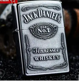 

Free shipping metal kerosene lighter Silver and gold Windproof lighters