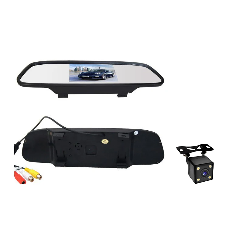 Автомобильный Стайлинг 4 3 дюйма беспроводной автомобильный зеркало заднего вида