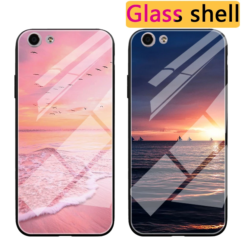 Чехол из закаленного стекла для OPPO F1S F3 F5 F7 чехол A39 A57 A59 A77 A73 A79 роскошный защитный