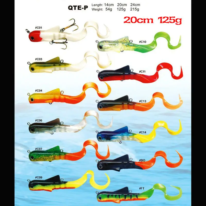 

Free Shipping QTE-P 20cm 125g/pc BASF material Emulate Fish Sports and Entertainment Gifts