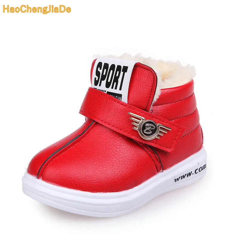 

Kids Shoes girls Boys PU Leather Lace Up High Children Sneakers girl Baby Shoes Sport Autumn Winter Children Shoes