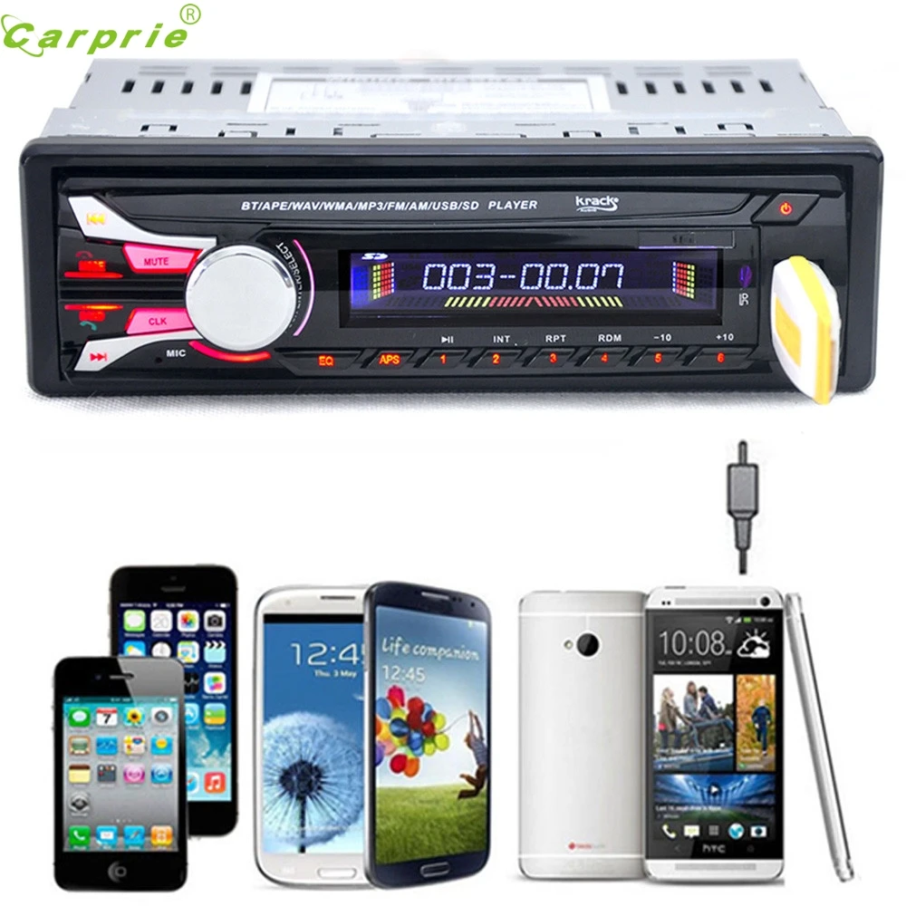 CARPRIE Bluetooth стерео аудио в тире Aux Вход приемник SD/USB/FM MP3 плеер дропшиппинг |