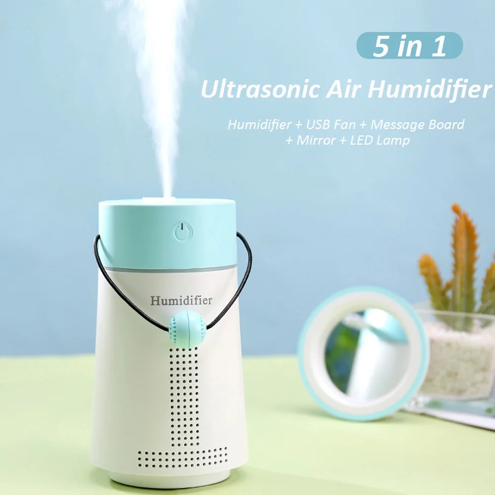 

Air Humidifier Oil Diffuser Ozonizer Aroma Essential 250ML For Home Car Ventilator USB Fogger Mist Maker With LED Night Lamp Fan