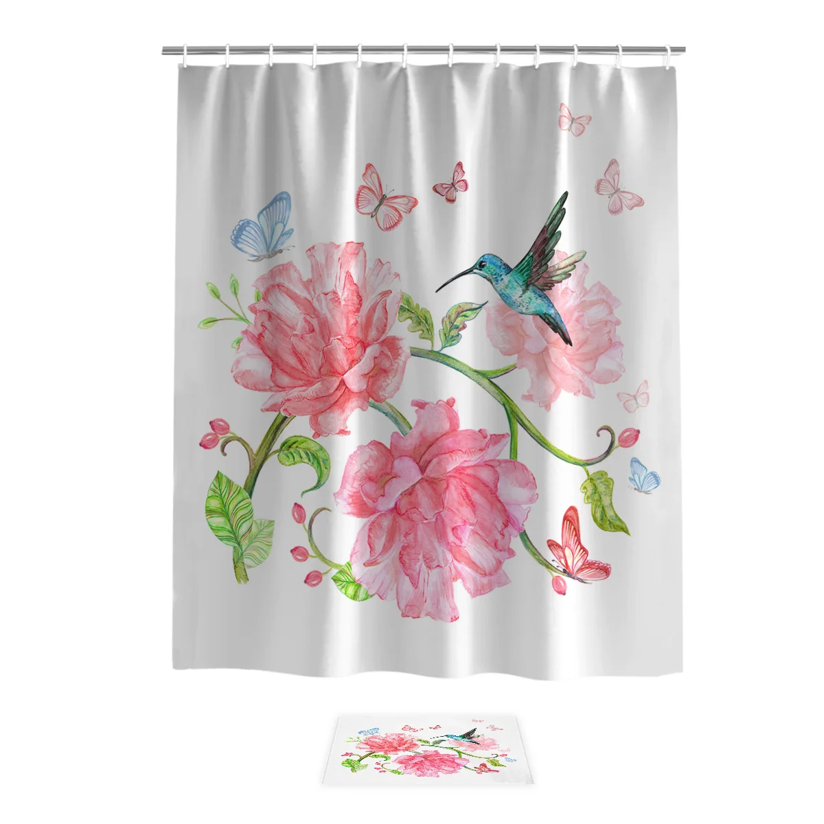 Romantic Flowers Hummingbird Butterfly Beautiful Flower Plant Rose