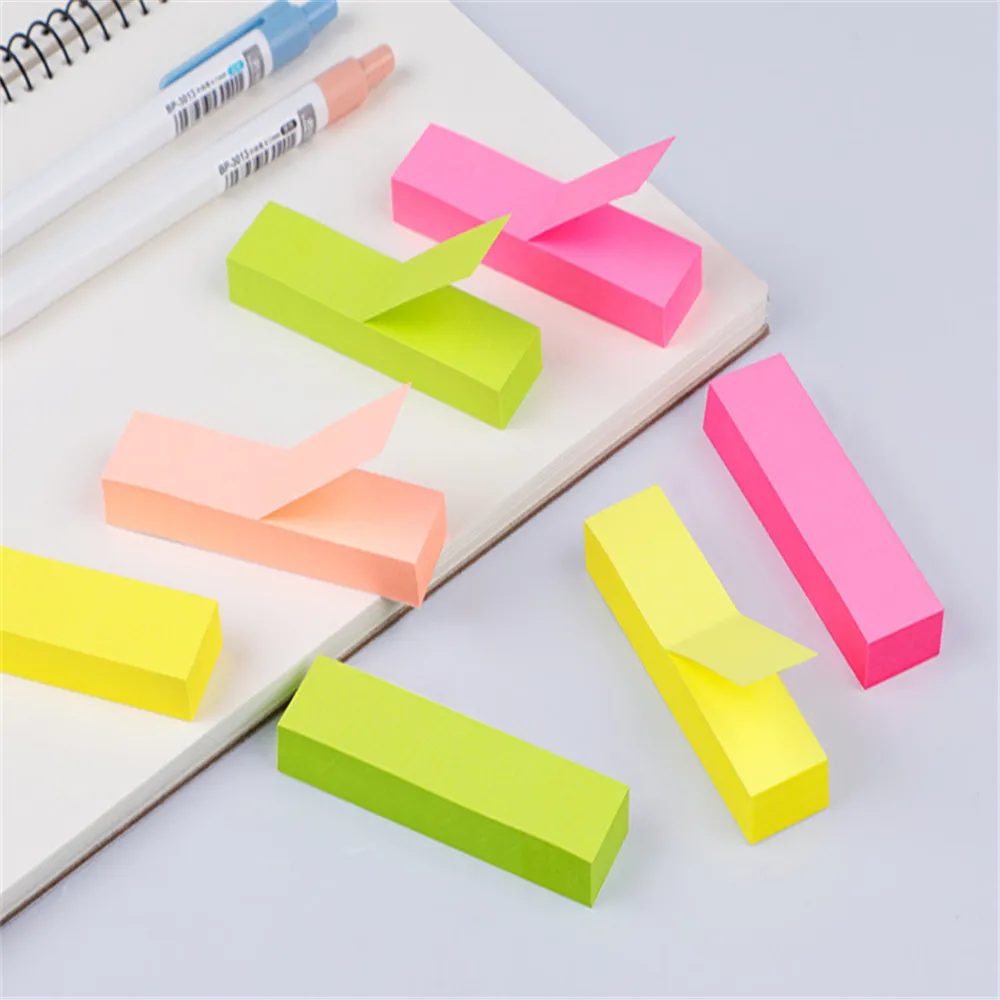 100 Sheets One Colour Paper Self Adhesive Memo Pad Sticky Notes It