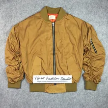 Beste version angst gottes Bomberjacke vierte sammlung Justin Bieber klassische elastische hülse winter männer kanye west kleidung