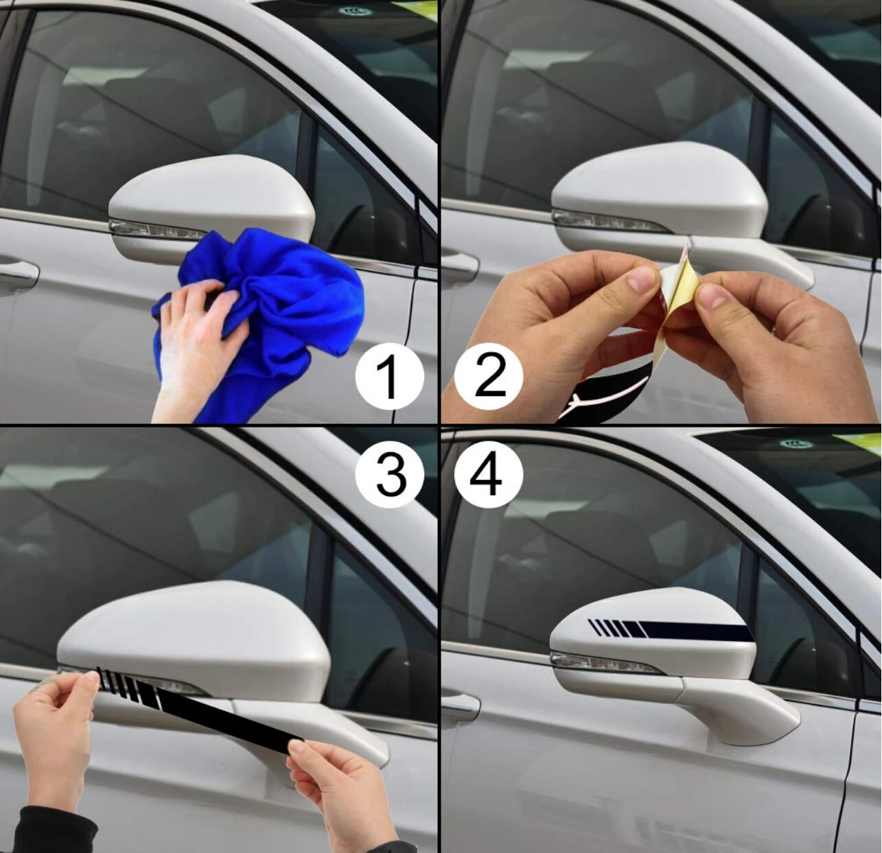 2 шт. автомобильные виниловые наклейки для Skoda Octavia Yeti Roomster Fabia Rapid Superb KODIAQ Citigo KAMIQ