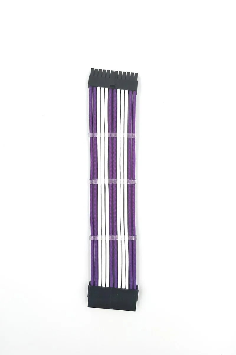 ATX 24Pin_Purple_White_extension cable