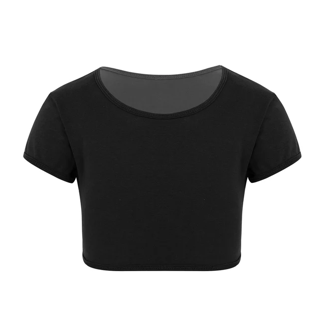 plain t shirt crop top