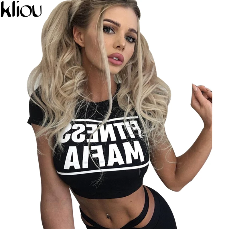 Kliou 2017 اثنين من قطعة مجموعة رياضية طباعة خطابات مثير أكمام Sweatsuits للنساء مجموعات اقتصاص Survetement فام العسكرية Kliou 2017 اثنين من قطعة مجموعة رياضية طباعة خطابات مثير أكمام Sweatsuits للنساء مجموعات اقتصاص Survetement فام العسكرية