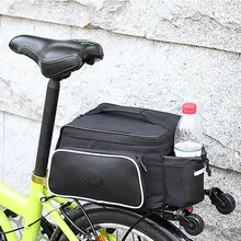 High-quality 10L Roswheel Bicycle Trunk Pannier Bike Rear Carrier Bag Tear-resistant Black Seat Bolso Cycling Pouch Handle Bolsa