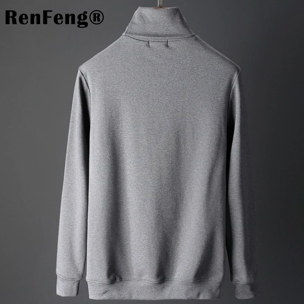 Sweater thicken Men 2018 Male Brand Casual Slim T shirts Man Pullover Men Knitwear Double collar Turtleneck Men's Underwear XXX (5)