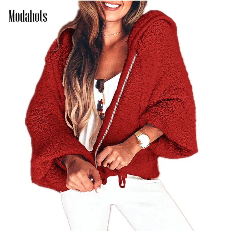 4 Colors Faux Fur Coat Women Autumn Winter Warm Soft