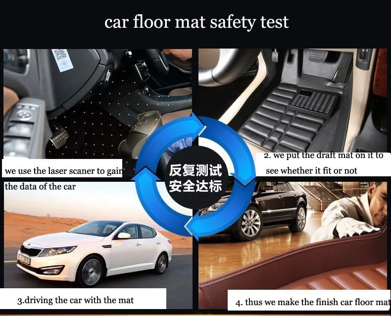 lsrtw2017 car styling leather car floor mat carpet rug for subaru xv 2012 2013 accessories