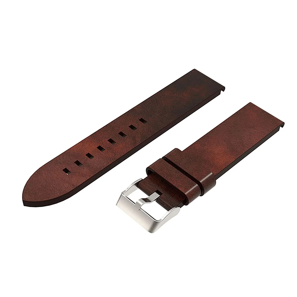 

Genuine Leather Watch Band Wrist Strap Replacement for Garmin Fenix 5 Smart Watch Bracelet Accessories