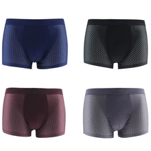 4 шт \ лот мужские трусы Горячая Мужское нижнее белье боксеры мужские трусы-боксеры из модала боксеры сетчатые шорты Боксеры Нижнее белье однотонные для мужчин