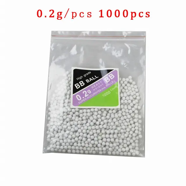 Buy 1000pcs/pack Airsoft Strikeball BB Balls 6mm