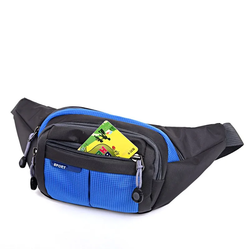 

Outdoor Sports Bag Multi Functional Zipper Canvas Phone Storage Pouch Outdoor Travel Cycling Bag