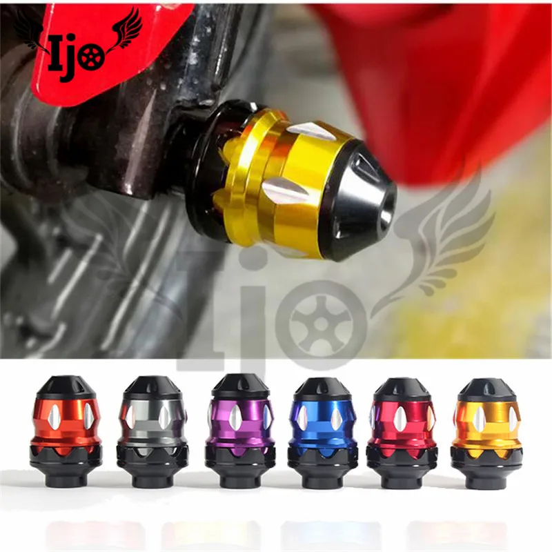 colorful scooter parts dirt pit bike accessories motocross wheel anticaida motorbike Crash Pad motorcycle frame sliders moto