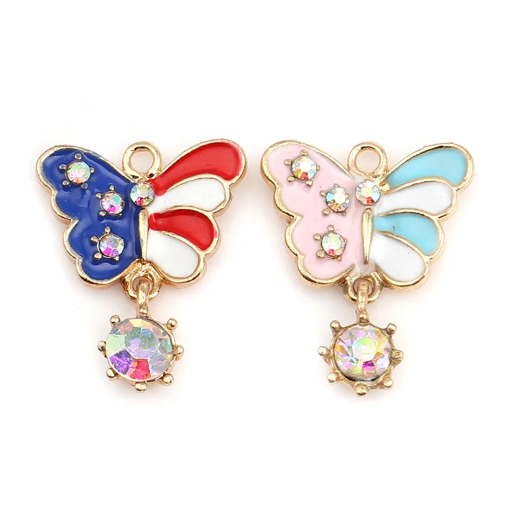 DoreenBeads модные подвески из цинкового сплава с бабочкой и животным золотым