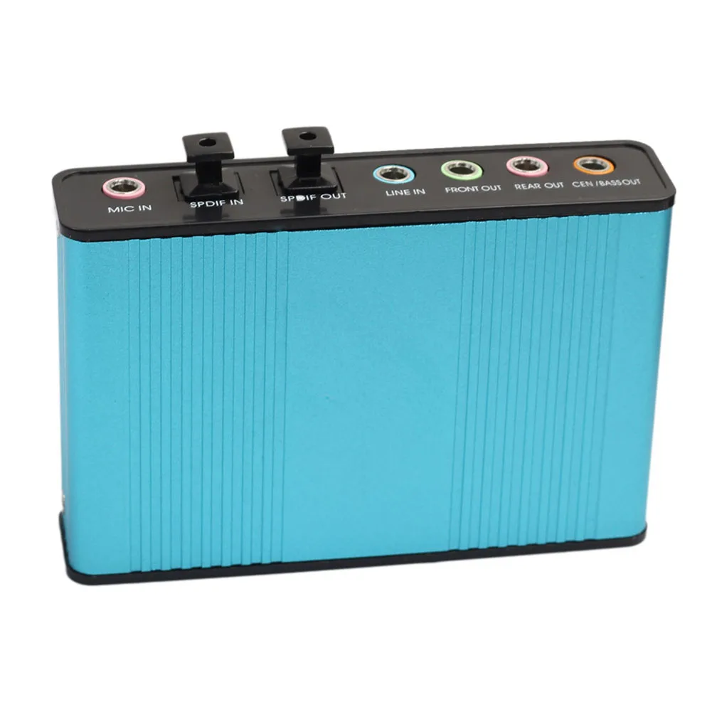 

USB 2.0 External 6 Channel 5.1 Optical Audio Sound Card for Notebook Laptop PC