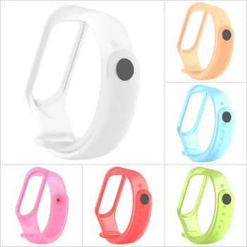 

300pcs DHL Shipping Transparent Silicone Replacement Wrist Strap Watch Band For Xiaomi Mi Band 3 Smart Bracelet Miband 3 Strap