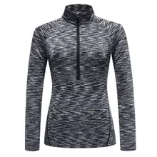 Женские топы для фитнеса и йоги с круглым вырезом, футболки, быстросохнущая футболка с длинными рукавами, облегающая женская спортивная одежда для бега для девушек