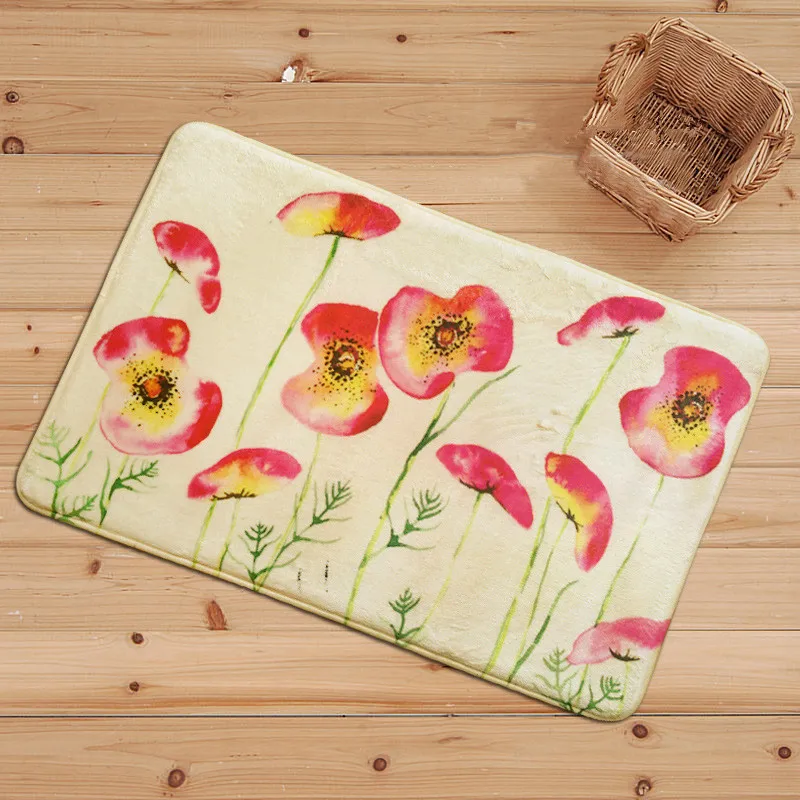 Ретро небольшой свежий Коврик для прихожей Европейский пасторальный стиль печати коврики для ванной противоскользящие Tapete дверной коврик украшение для дома ковер