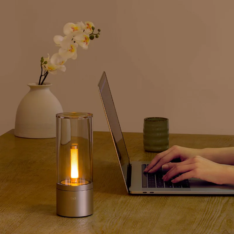 Xiaomi Mijia Yee светильник, умный светильник-свеча, Романтический светодиодный светильник для ужина в ночное время, подарок на день рождения для Yee светильник, приложение, светильник-свеча