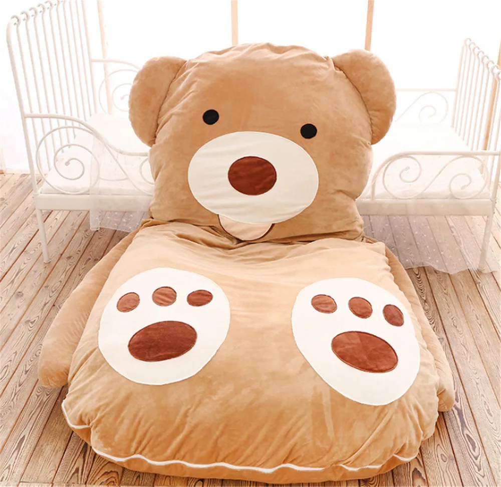 cute soft stuffed bear beanbag tatami kids plush bed mattress sofa doll 5