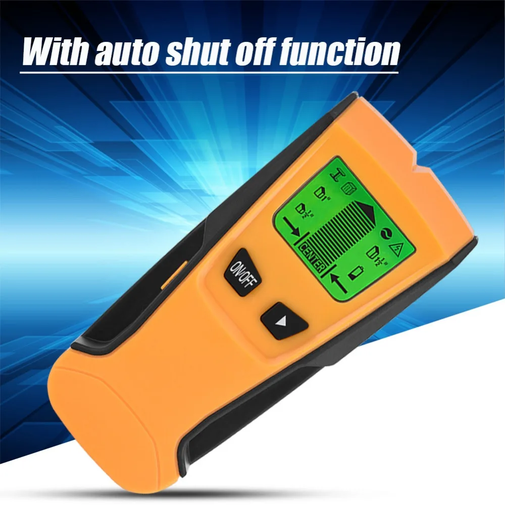 LCD Display Metal AC Scanner Live Wire Stud Detector Stud Finder TH210 3 In1 Metal Detectors Stud Wood Wall Center AC Tool Kit