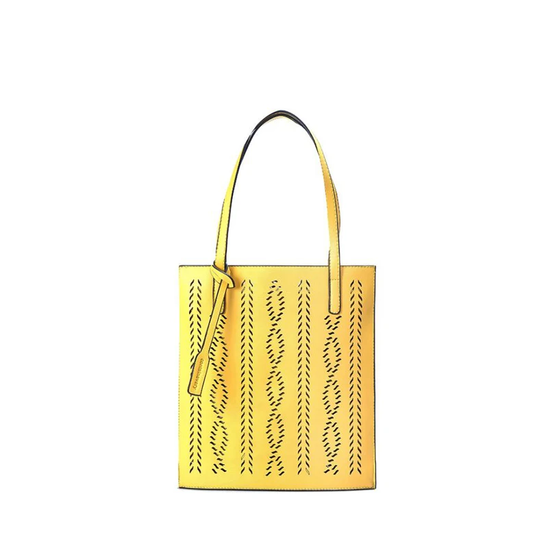 

Summer Women Hollow Out handbag Casual Tote Lady Composite Bag Fashion PU Messenger Shoulder Bag 2019 NEW brand Design Beach Bag