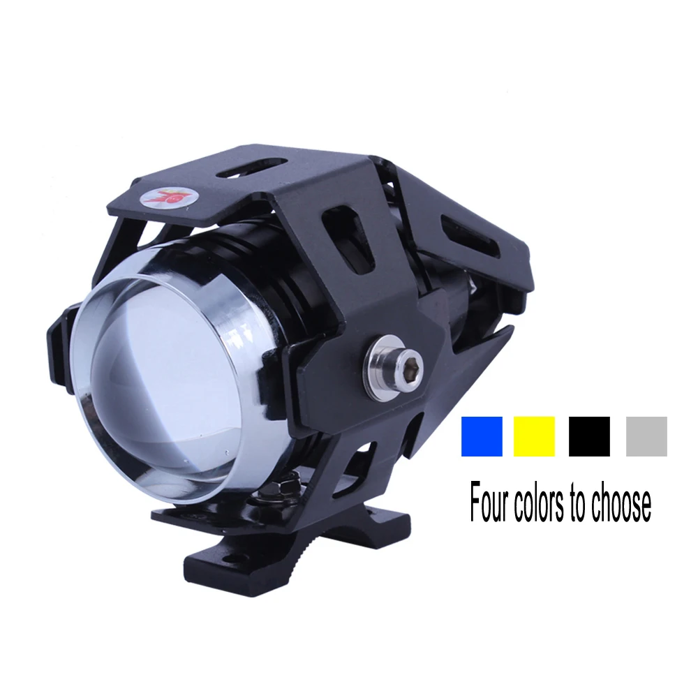

1pair 125W  Waterproof  Motorcycle Moto U5 LED Running Driving Head Light Lamp BJ
