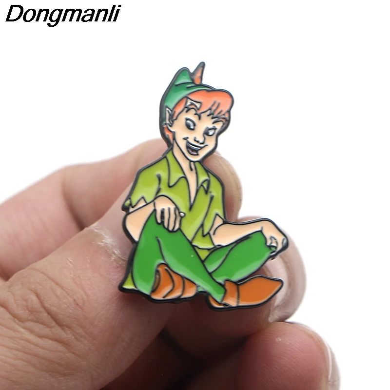 P3610 Dongmanli Питер Пэн металлические эмалированные булавки и броши для женщин ювелирные изделия милые нагрудные булавки медицинский значок детские подарки