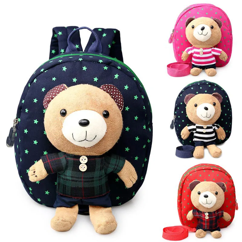 حقائب الظهر المدرسية للأطفال كارتون الدب الدمية أكياس mochila infantil مدرسة حقيبة الظهر الفتيات الاطفال
