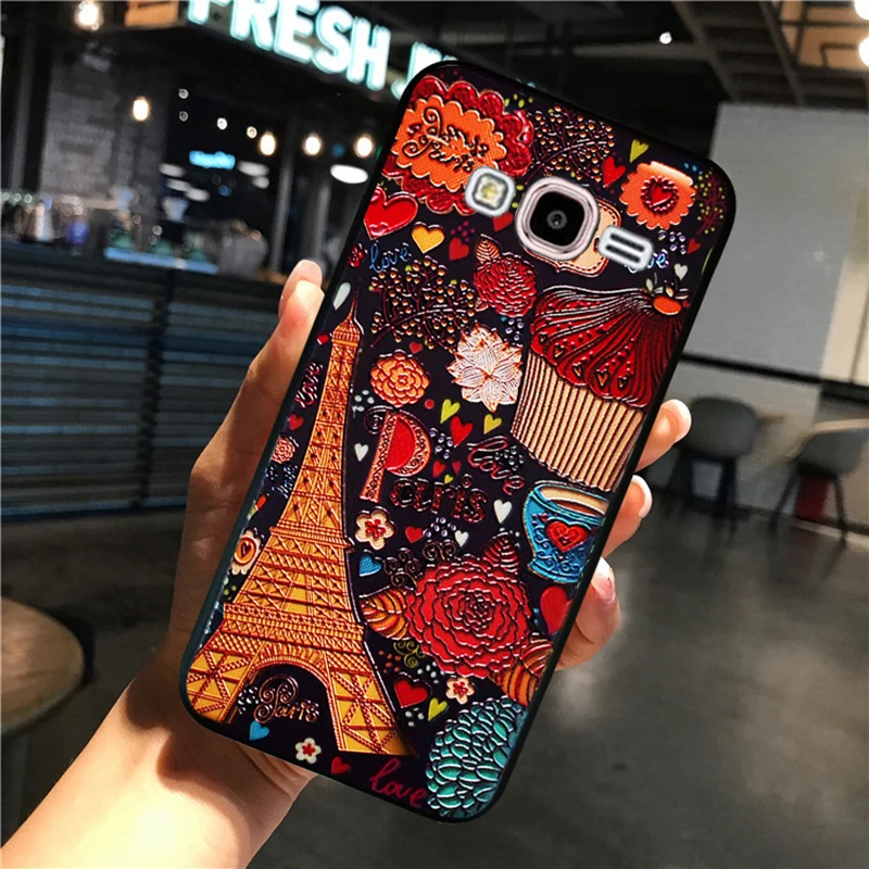 Роскошный чехол YonLinTan для Samsung Galaxy J 5 J5 2015 J500 задней панели телефона с 3D милыми 360