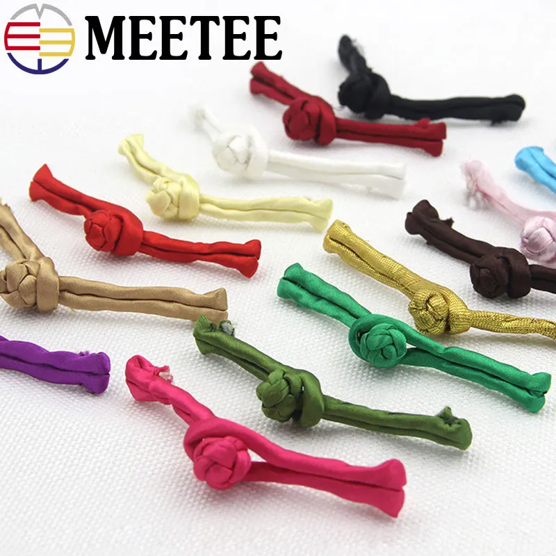 

10Pcs Tang Suit Cheongsam Chinese Knot Buttons Multicolor Chinese Frog Button DIY Clothing Buttons B5-9