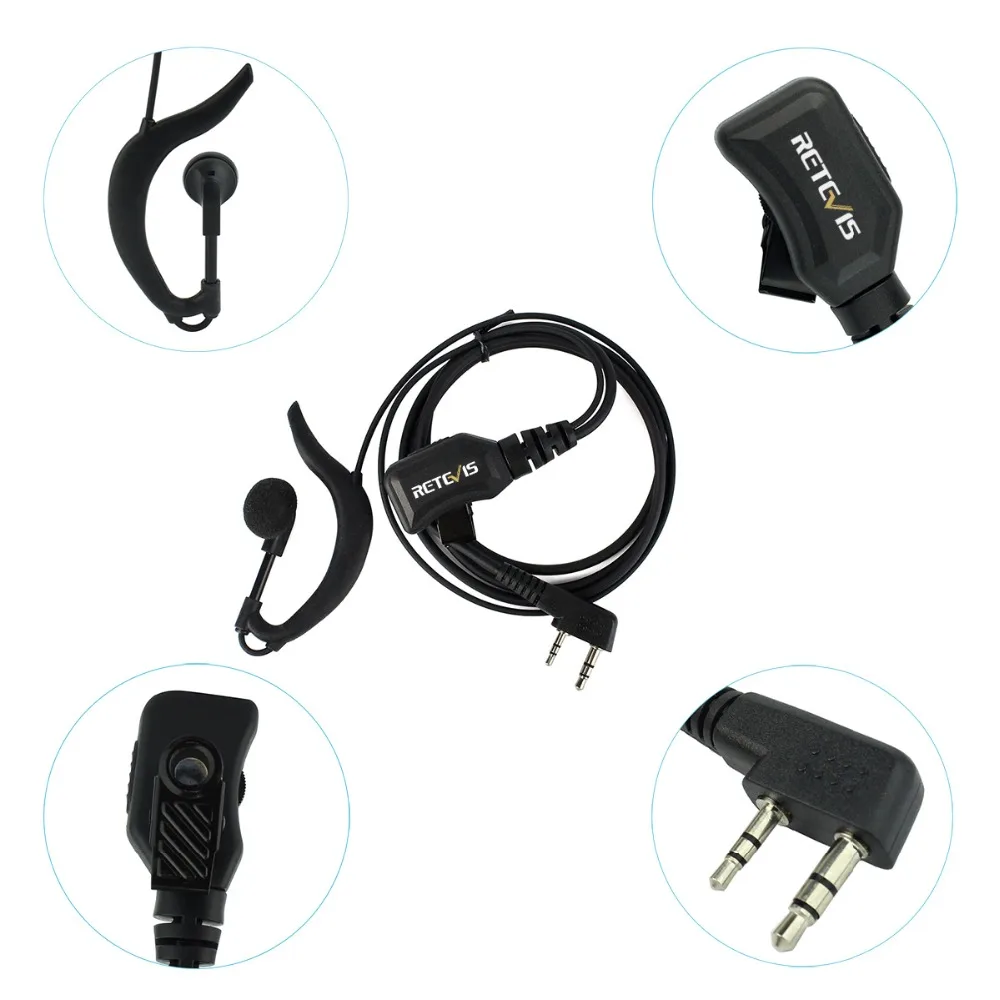 5X Retevis R 111 g тип PTT наушники регулируемые с регулировкой громкости рация