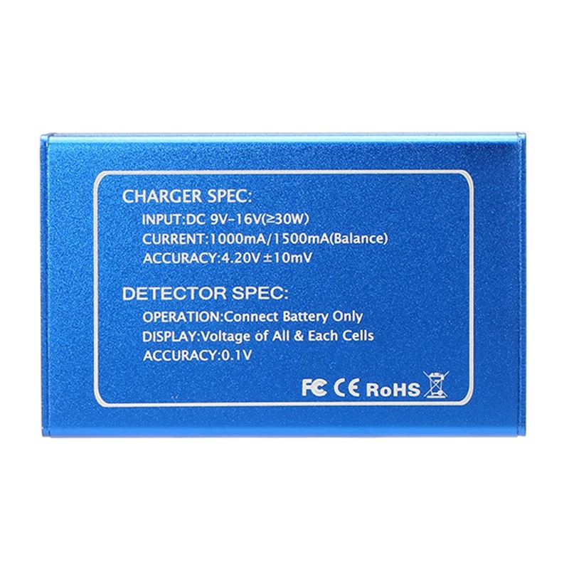 Charsoon DC-4S 2-4S цифровой экран Li-poly/Li-ion батарея баланс зарядное устройство детектор напряжения адаптер питания для моделей RC