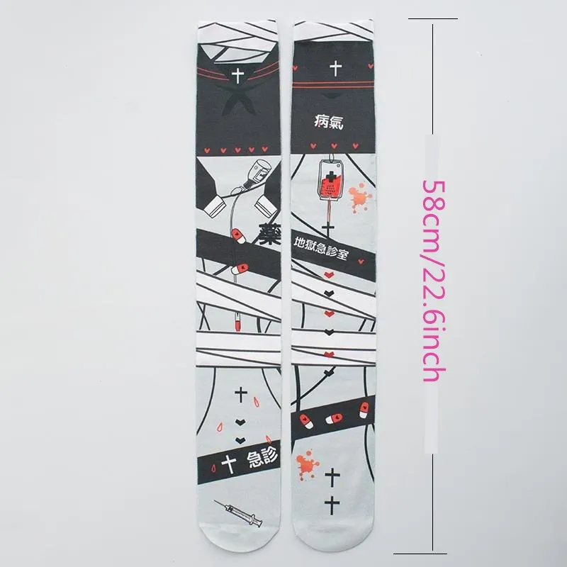 2019 Summer New Japanese Style Stockings women printed Kawaii Nylon Stockings for girls Female Thin Top Thigh Stockings 5S-SW01 2019 Summer New Japanese Style Stockings women printed Kawaii Nylon Stockings for girls Female Thin Top Thigh Stockings 5S-SW01