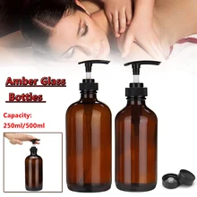 Стеклянные бутылки с насосом для мыла для ароматерапии, эфирное масло, шампунь, дозатор, лосьон, жидкая пена, бутылка, контейнер для хранения