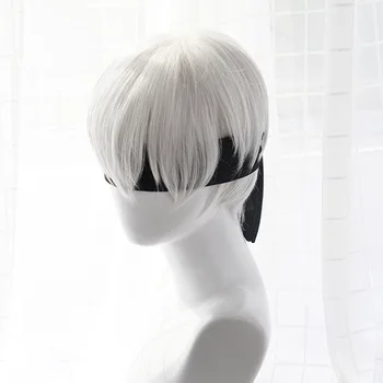 NieR Automata YoRHa No.2 Type B and No.9 Type S Cosplay Wigs and Wig Cap 4