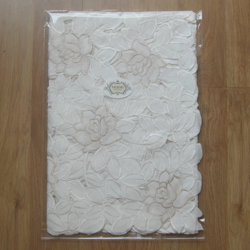 Лидер продаж элегантные атласные скатерти vezon с цветочной вышивкой европейская