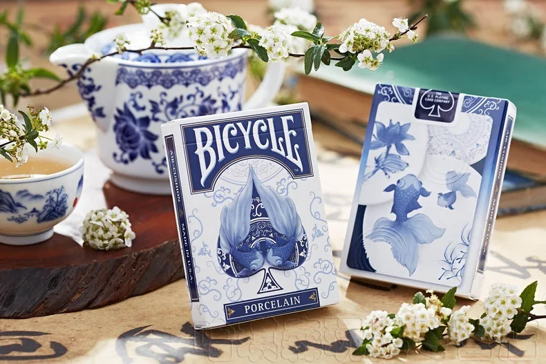 

1pcs Bicycle Porcelain Deck Magic Cards Playing Card Poker Limited Edition Close Up Stage Magic Tricks for Professional Magician