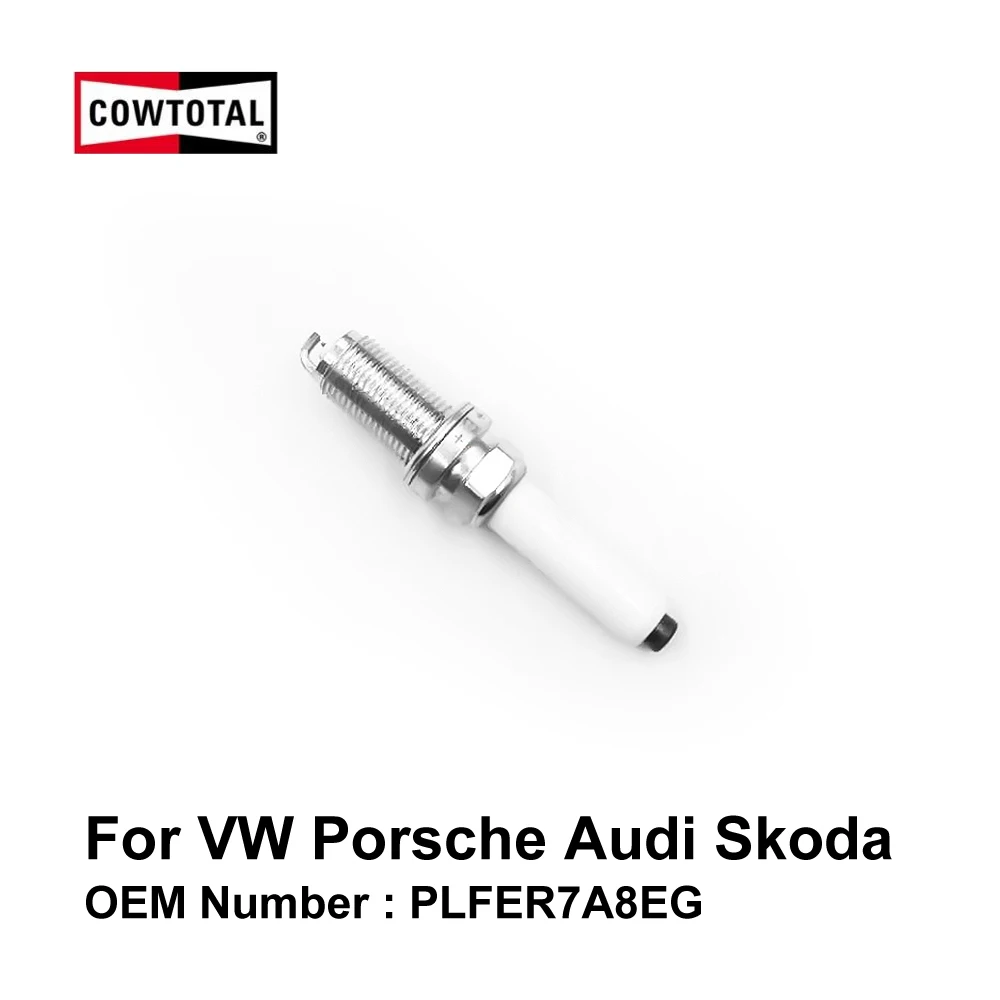 

COWTOTAL Platinum Spark Plug for Audi A3 A4 A5 A7 A8 Q5 Q7 TT OE PLFER7A8EG ( Pack of 4 )