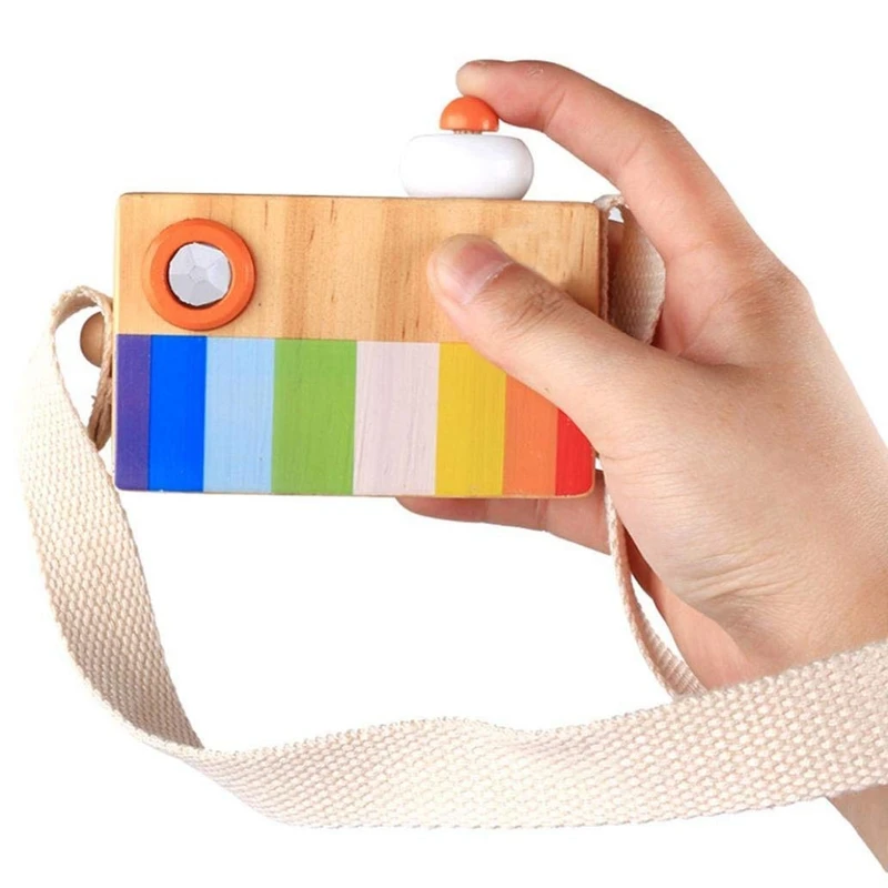 Детская камера деревянная камера креативный калейдоскоп мини деревянная камера игрушка цветная деревянная камера портативная камера для детей
