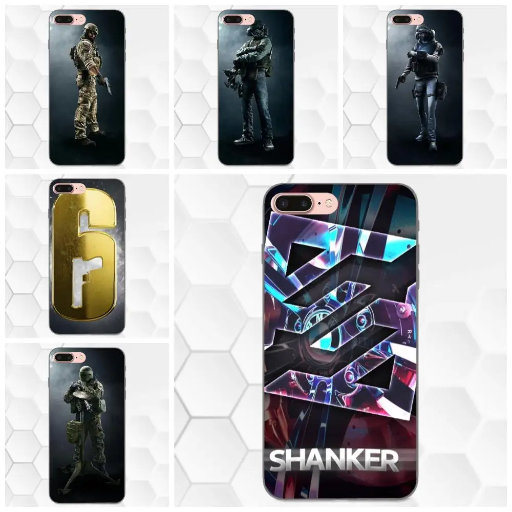 Распродажа Роскошный чехол для Apple iPhone X XS Max XR 4 5 6 6S 7 8 Plus Rainbow Six Siege|Бамперы| |